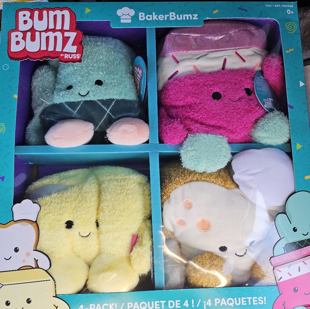 NIB Bum Bumz by Russ 4 Pack